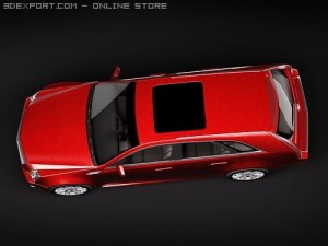 Cadillac CTS 2010 Sport Wagon Modello 3D