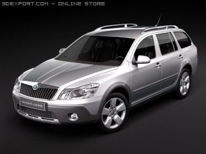 Skoda Octavia Scout SUV 2010 Modelo 3D