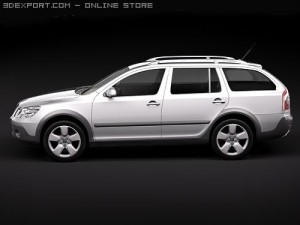 Skoda Octavia Scout SUV 2010 Modelo 3D