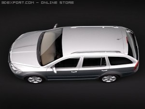 Skoda Octavia Scout SUV 2010 Modelo 3D
