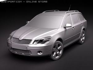 Skoda Octavia Scout SUV 2010 Modelo 3D