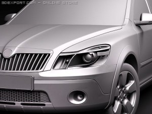 Skoda Octavia Scout SUV 2010 Modelo 3D