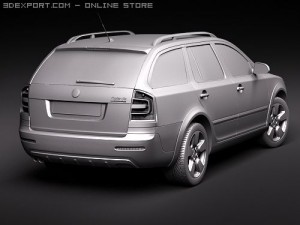 Skoda Octavia Scout SUV 2010 Modelo 3D