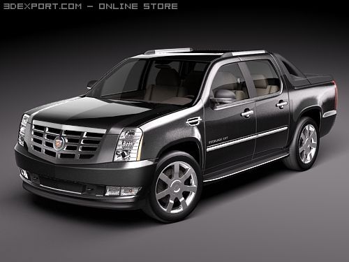 Cadillac Escalade EXT Modèle 3D .c4d .max .obj .3ds .fbx .stl .blend 