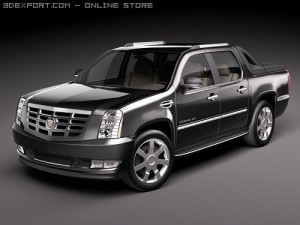 Cadillac Escalade EXT 3D 模型