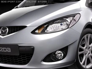 Mazda 2 Sedan 2009 3D Model