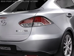 Mazda 2 Sedan 2009 3D Model