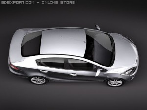 Mazda 2 Sedan 2009 3D 모델