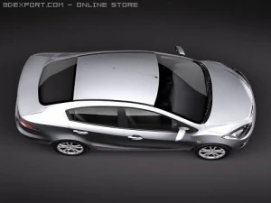 Mazda 2 Sedan 2009 3D Model