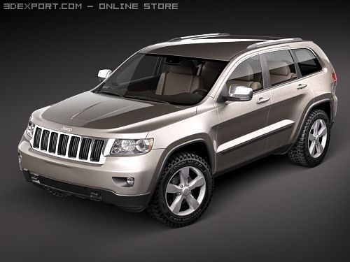 Jeep Grand Cherokee 2010 Modèle 3D .c4d .max .obj .3ds .fbx .stl .blend 