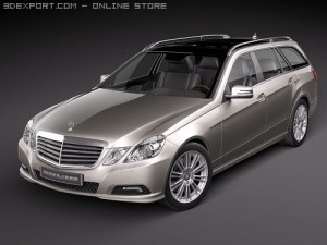 Mercedes-Benz E-class Estate 2010 3D Model