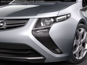 Opel Ampera Sedan 3D मॉडल