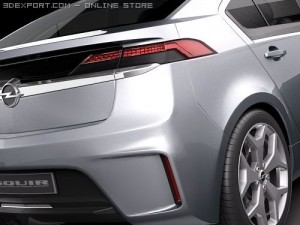 Opel Ampera Sedan 3D मॉडल