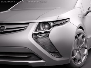 Opel Ampera Sedan 3D मॉडल