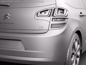Citroen C3 2010 Model 3D