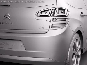 Citroen C3 2010 3D Model