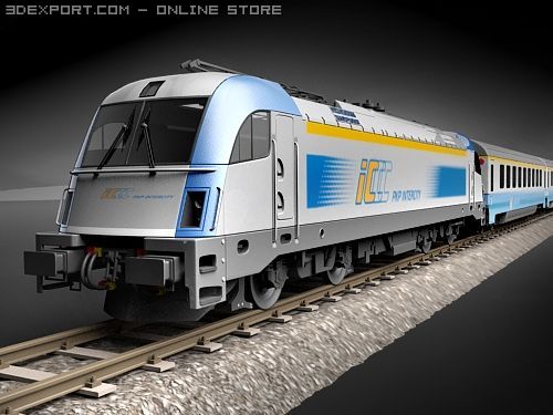 Taurus Train Model 3D .c4d .max .obj .3ds .fbx .stl .blend 