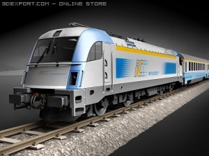 taurus train 3D Model