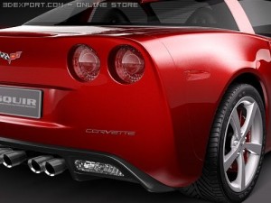 Chevrolet Corvette C6 3D Model