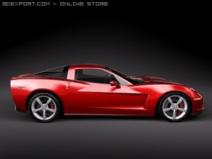 Chevrolet Corvette C6 3D Model