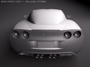 Chevrolet Corvette C6 3D Model