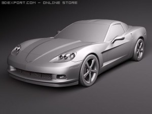 Chevrolet Corvette C6 3D Model