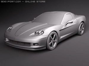 Chevrolet Corvette C6 3D Model