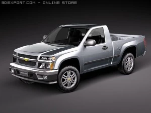 Chevrolet Colorado &agrave; cabine r&eacute;guli&egrave;re Modèle 3D