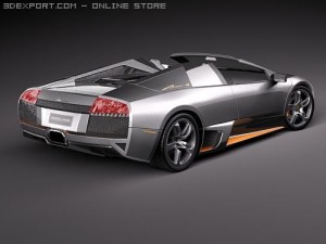 Murcielago LP650-4 Roadster 3D Модель