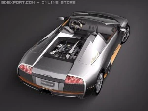 Murcielago LP650-4 Roadster 3D Model