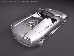 Murcielago LP650-4 Roadster 3D Модель