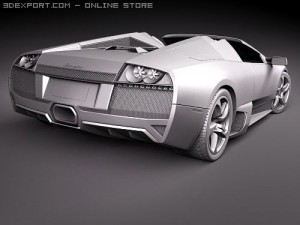 Murcielago LP650-4 Roadster 3D Модель
