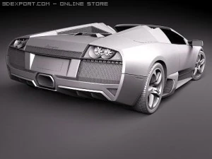 Murcielago LP650-4 Roadster 3D Model