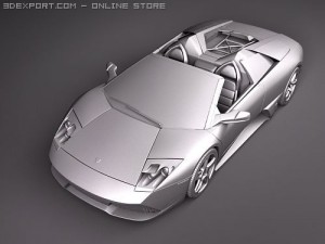 Murcielago LP650-4 Roadster 3D Модель
