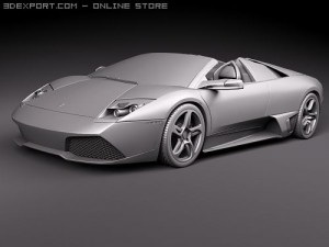 Murcielago LP650-4 Roadster 3D Модель