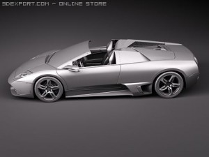 Murcielago LP650-4 Roadster 3D Модель