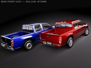 Chevrolet Colorado Crew Cab 3D-Modell