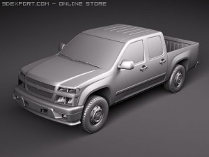 Chevrolet Colorado Crew Cab 3D-Modell