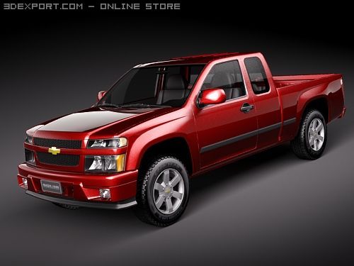 Chevrolet Colorado Extendedcab 3D-Modell .c4d .max .obj .3ds .fbx .stl .blend 