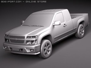 Chevrolet Colorado Extendedcab 3D-Modell