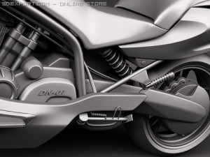 Honda DN-01 2010 3D Model