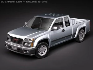 GMC Canyon 2004-2010 확장 운전실 3D 모델