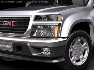 GMC Canyon 2004-2010 extended cab 3D Model