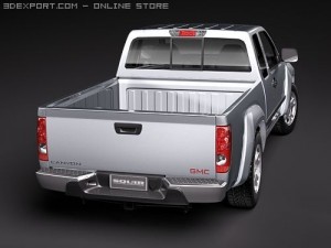 GMC Canyon 2004-2010 extended cab Modèle 3D