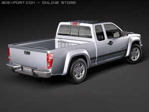 GMC Canyon 2004-2010 extended cab Modèle 3D