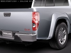 GMC Canyon 2004-2010 extended cab Modèle 3D