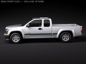 GMC Canyon 2004-2010 extended cab Modèle 3D