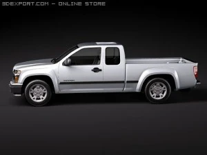 GMC Canyon 2004-2010 extended cab 3D Model