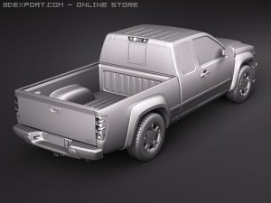 GMC Canyon 2004-2010 extended cab Modèle 3D