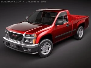GMC Canyon 2004-2010 일반 택시 3D 모델